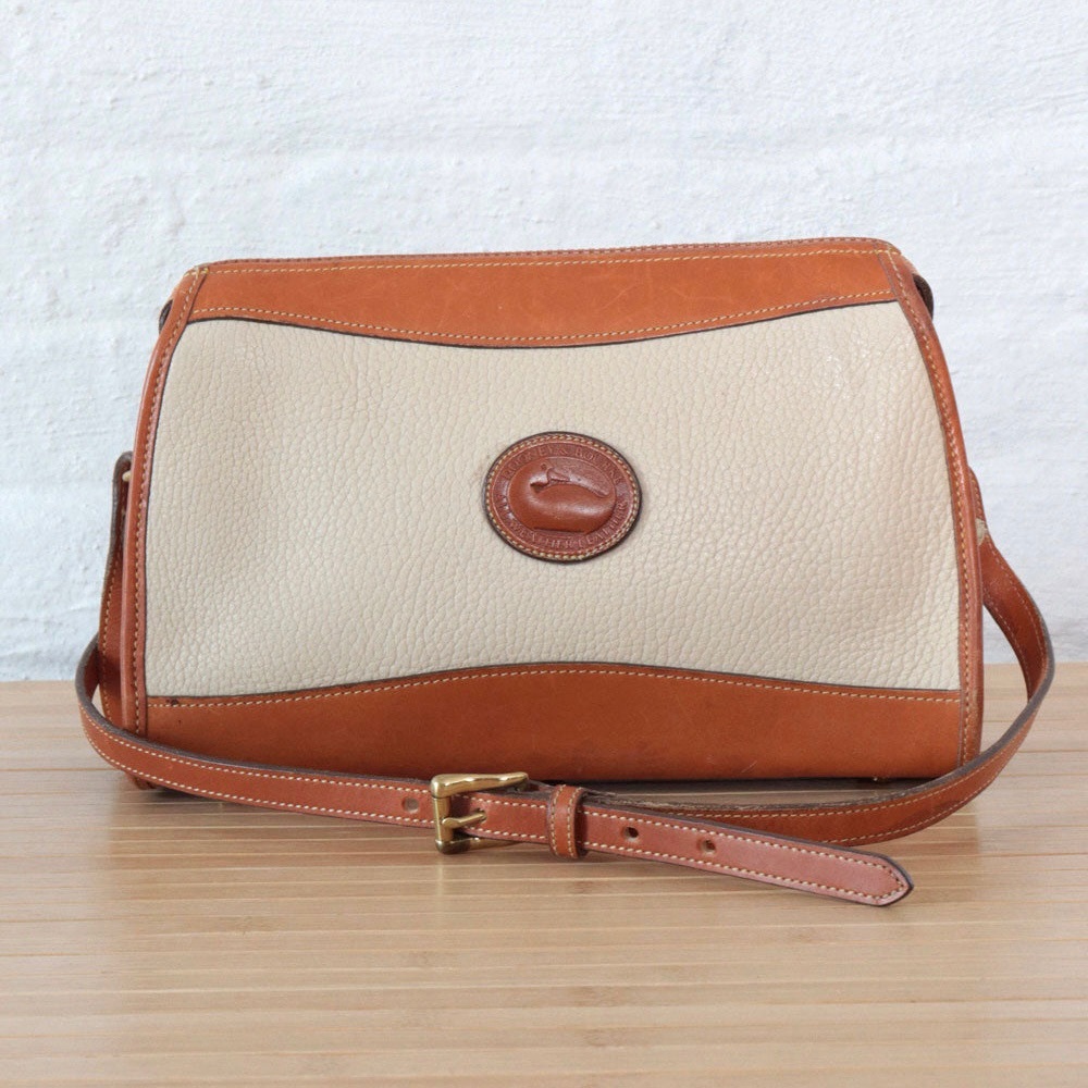 (2) Dooney & Bourke Vintage Leather Brown Crossbody Bag - SOLD SEPARATELY